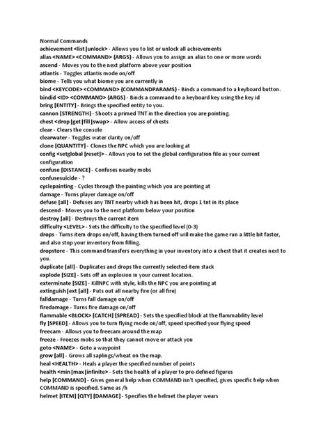 Image result for Minecraft Command List Xbox