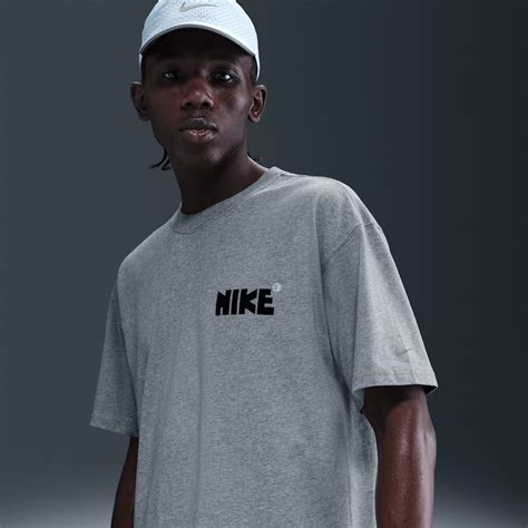 Grey Running Graphic T-Shirts. Nike JP