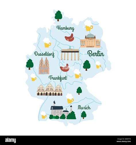 Germany Major Landmark Map