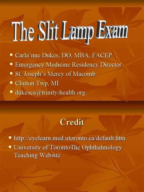 Image result for Slit Lamp Exam Tutorial