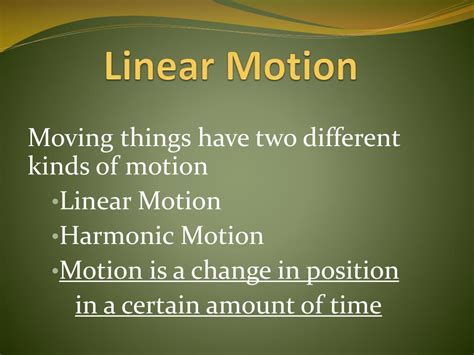 Image result for Linear-Motion Definition