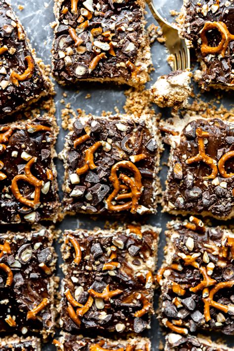 No-Bake Chocolate Pretzel Peanut Butter Bars - KJ and Company