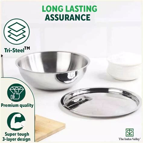 Buy Best Triply Stainless Steel Tasla with Lid Online in India – The ...