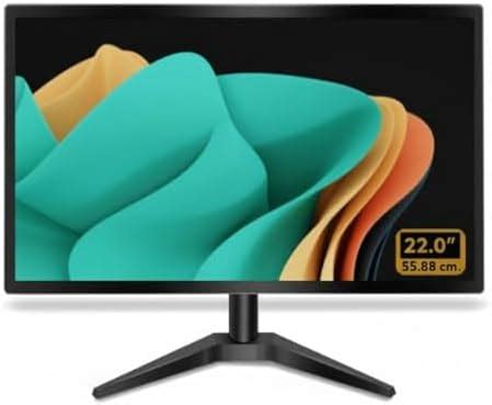22 Inch (55.88 Cm) Led Monitor with Supporting Hdmi, Vga Input, Hd 1366 ...
