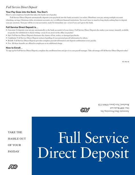 Direct Deposit Form Adp
