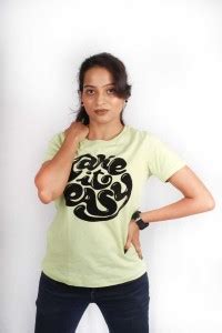 Wreskart Solid Women Round Neck Green T-Shirt - Buy Wreskart Solid ...