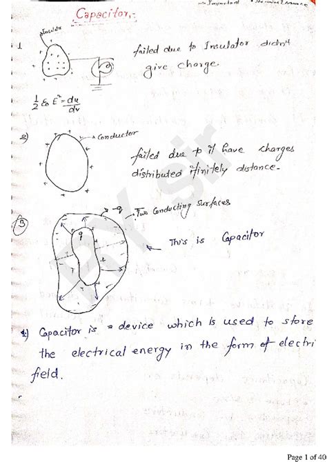 Capacitor RY Study Notes - @ Askvileng - Studocu