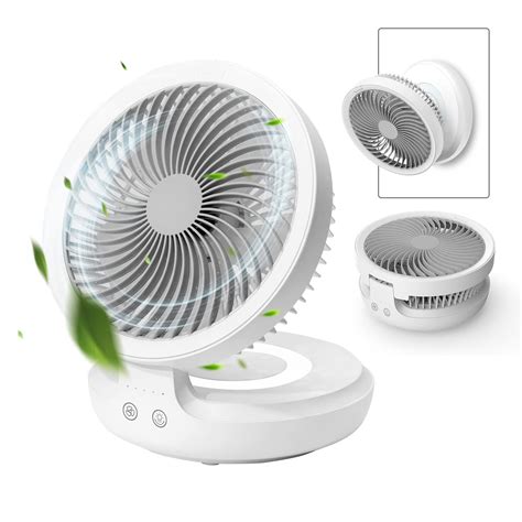 Buy EDON Table Fan, Rechargeable Battery Operated Desk Fan with Auto ...