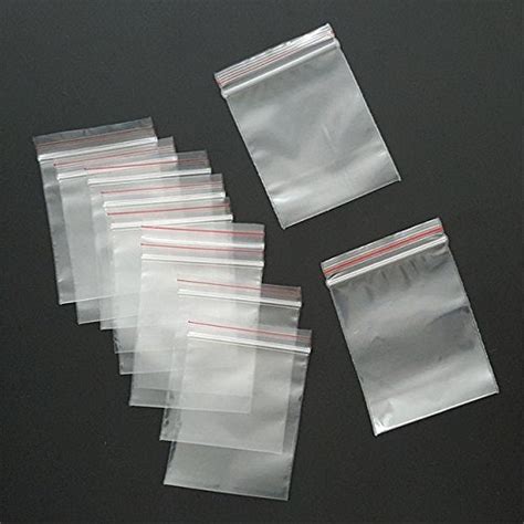 1.5 x 2 Transparent Zip Lock Pouch Bag Airtight Resealable Plastic Bag ...