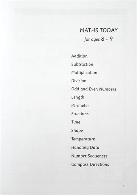 Maths Today For Ages 8-9 Workbook Excellent Practice For Numeracy ...