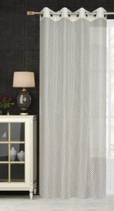 Honger 153 cm (5 ft) Tissue Semi Transparent Window Curtain Single ...