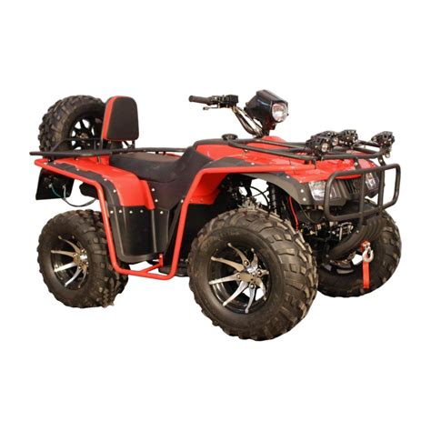 250CC Super Hunk ATV Red — 80km/h, Winch, 200kg Load — PATOYS