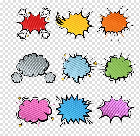 Speech balloon Comics Comic book Comic strip, ppt transparent ...