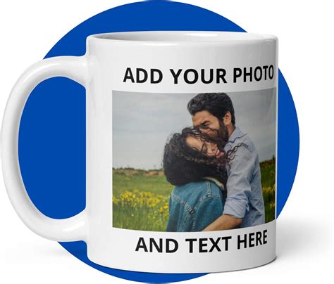 Amazon.com | Custom Mugs with Photo and Text - Personalized Coffee Mug ...