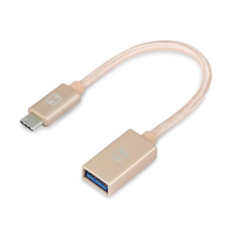 iHome USB-C to USB-A Adapter, 6” Nylon Braided Type C Male to Type A ...
