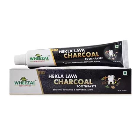 wheezal hekla lava charcoal toothpaste 100gm– GudHealthy
