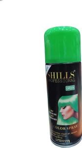 Shills Professional Temporary Hair Color Spray , Green - Price in India ...