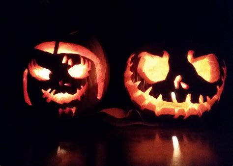 Jack And Sally Pumpkin Stencil Printable - Printable Stencils