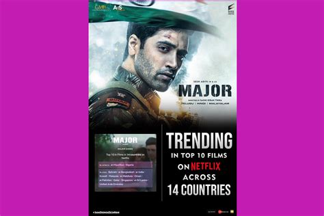 OTT update: Star Adivi Sesh's biographical action drama "Major" trends ...