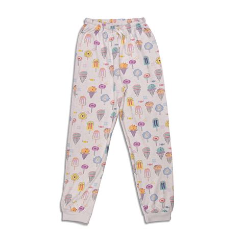 Multicolored Ice Cream & Candy Print Unisex Pyjamas Set – Mazhalaistore