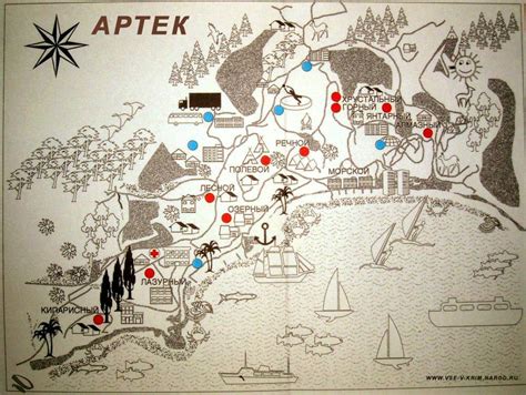 Артек карта лагерей