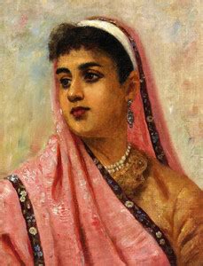Portrait Of A Parsee Lady Paper Print - Art & Paintings posters in ...