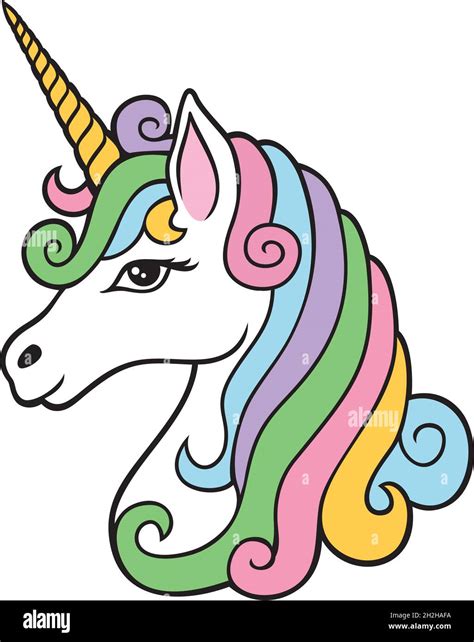 Unicorn head icon vector illustration Stock Vector Image & Art - Alamy