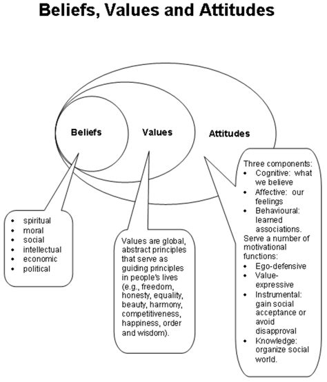Beliefs And Values Examples