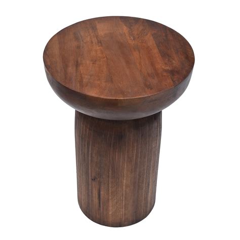 Inverted spheres Wooden Side Table – GreenDecor