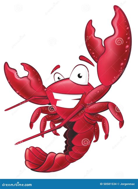 Cute Lobster Character. stock vector. Illustration of louisiana - 50581534