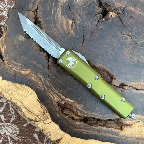 Microtech UTX-85 T/E OD Green Apocalyptic Full Serrated 233-12APOD ...