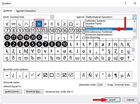6 Ways to Type Approximately Equal Symbol (≈) in Word/Excel - Software ...