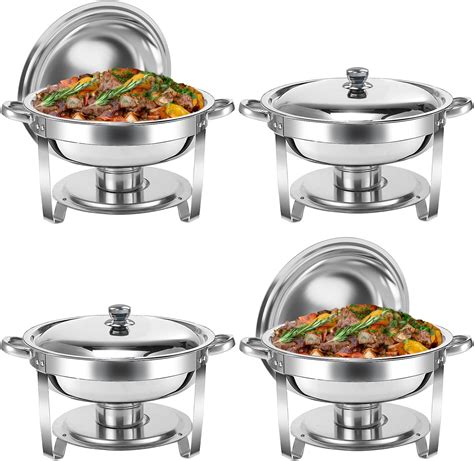 Amazon.com: Stainless Steel Chafing Dish - 1x 5QT Catering Dish ...
