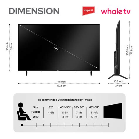 Impex WIOS Whale Series 55-inch 4K UHD QLED Smart TV (WIOS 55A4QSK1) w ...