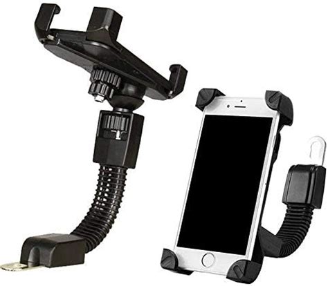 Frocel Mobile Holder for Motorbike/Scooty | Rear Mirror Mount Stand ...