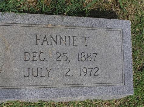 Fannie Mae Tabor Rice (1887-1972): homenaje de Find a Grave