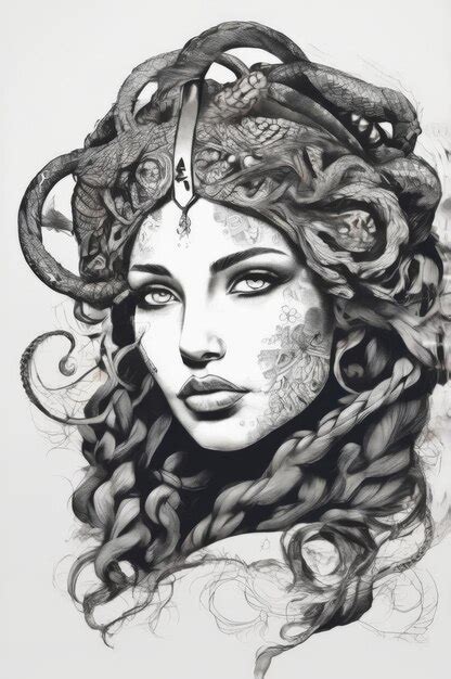 Medusa tattoo design | Premium AI-generated image