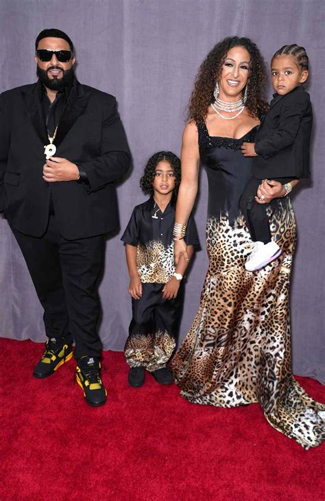 DJ Khaled Joined by Family on the 2023 Grammys Carpet