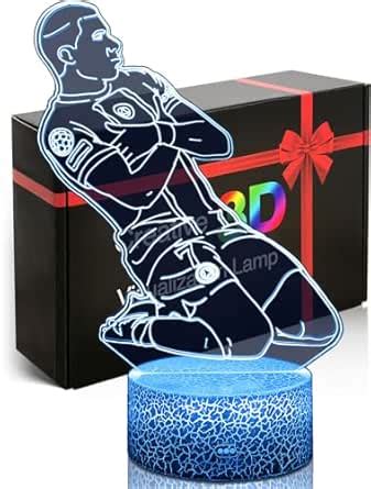 Buy DAHEYMA 3D Lamp Illusion for Mbappe Fans,No.7 French Footballer ...