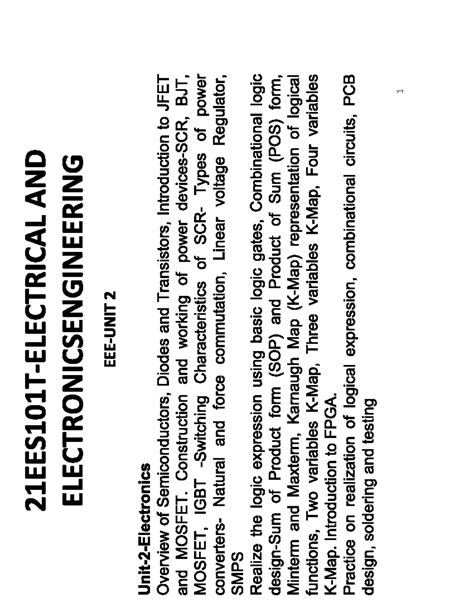 Unit 2 - Electrical And Electronics Measurement - Studocu