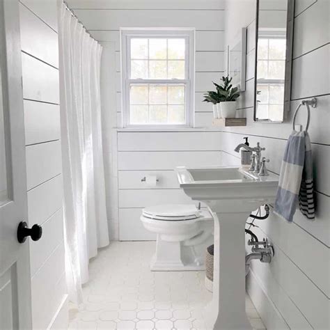 Shiplap Farmhouse Bathroom Ideas