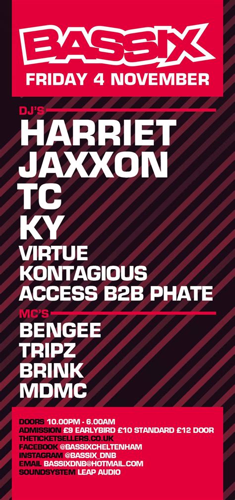 BASSIX DRUM & BASS - Harriet Jaxxon // TC // KY at Under The Prom, West + Wales