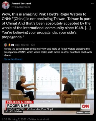 “台湾是中国的”！英国摇滚乐队歌手回怼CNN：不知道就去读书！_凤凰网