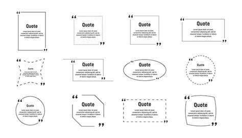 Set of quote bubbles template in a flat design | Premium Vector