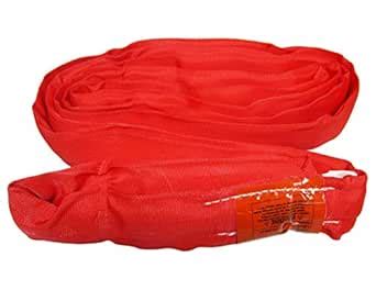 USA Domestic Made 8' RED Endless Round Sling Lifting Crane Wrecker ...
