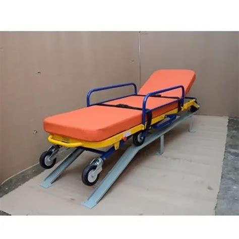 Hospital Stretcher Cum Trolley - 5.5 Feet Ambulance Stretcher ...