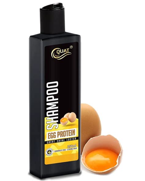 Quat pure egg white protein hair shampoo for great hair luster and ...