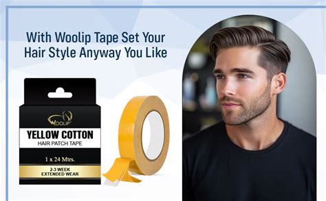Woolip German Brown Hair Patch Tape for Men | Strong Hold 2–3 Weeks ...