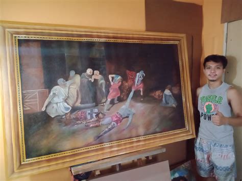 SPOLIARIUM by Juan Luna , replica art by Jephone Baltazar | Art, Painting, National museum
