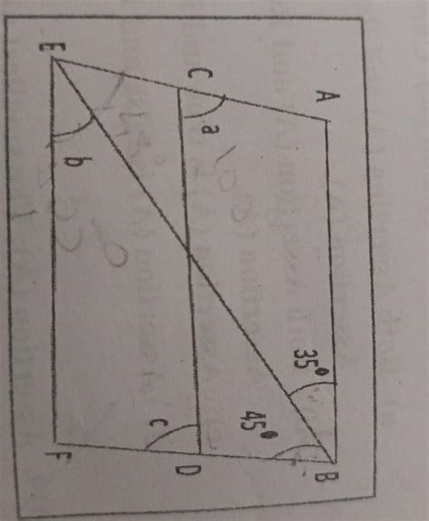 solve for angles a, b, c. - Brainly.in